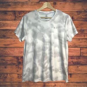 5 for $25🔥Large Grey Tie Dye Print Short Sleeve Loose Athletic T-Shirt Large